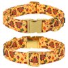 Lionet Paws Thanksgiving Day Dog Collar with Bowtie, Dog Bowtie Collar with Metal Buckle for Dogs, Adjustable Comfortable Turkey Dog Collar Girl Boy Gift, L, Neck 16-24 in