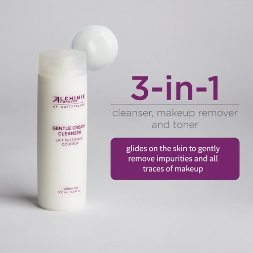 Alchimie Forever Gentle Cream Cleanser | Removes Impurities, Hydrates, Brightens and Reduces the Appearance of Redness | 6.6 Fl Oz