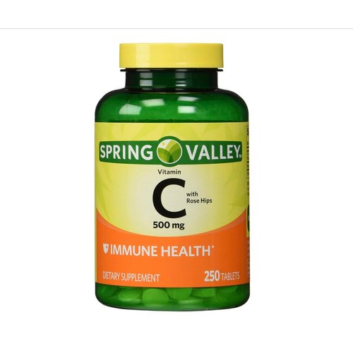Spring Valley - Vitamin C 500 Milligram with Rose Hips, 500 Tablets