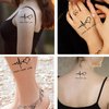 Dopetattoo 6 Sheets Temporary Tattoo Faith Hope Love in Cross Heart Temporary Fake Tattoos Words Tattoo For Women Girls Neck Tattoos