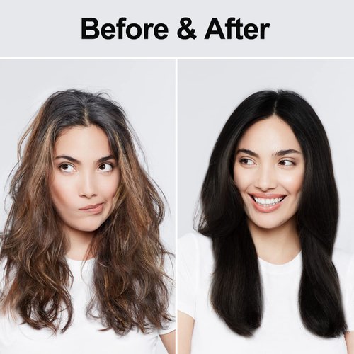 Hair Color Shampoo for Men and Women, 3 in 1 Black Hair Dye, 16.9 Floz, Safe and Natural Para Canas
