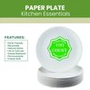 Perfect Stix Paper Plate 9-100 Paper Plates, 9", White (Pack of 100)