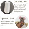 AIMETING Dog Squeak Toys, No Stuffing Dog Plush Toys, Durable Cotton Rope Dog Chew Toys for Puppy and Small, Medium Dogs, 6 Pack of Cute Animal Squeak Dog Toys
