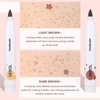 Natural Freckle Blush Makeup Kit- Liquid Fake Freckle Air Cushion, 2 Colors Freckle Pen, Powder Cushion Blush, Waterproof Long Lasting Freckles Marker for Cheek
