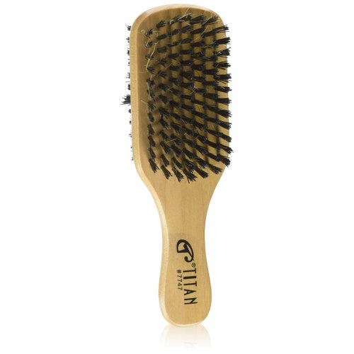 Titan Double Sided Club Hair Brush Cushioned Brush, Wooden Brush, Detangling Hair Brush, Double Bristle Gair Btush, Wet Brush1pc