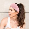 FULZTEY Headbands for Women Neutral Wide Hairbands Fashion Boho Headwraps Stretchy Bandanas Cotton Turban Workout Yoga Sweat Head Bands for Women’s Hair Accessories 6Pcs (Grey White Pink)