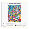 Galison Umbrella Lane 1000 Piece Puzzle in Square Box from Galison - Bright and Bold 27" x 20" Illustrated Puzzle, Thick and Sturdy Pieces, Fun and Challenging Activity for Adults, Unique Gift Idea!