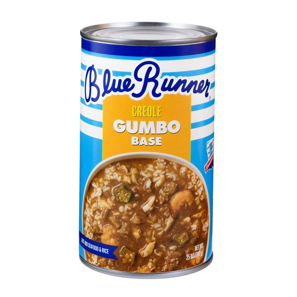 Blue Runner—Creole Seafood Gumbo Base—25 Ounce Can (Pack of 6)—A Rich, Flavorful and Authentic Creole Classic—An Instant Meal, Just Add Meat