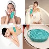 Higoney 2Pack Silicone Body Scrubber - Multifunctional Body Bath Back Brush, Back Scrubber Shower Scrubber for Body Deep Cleaning and Exfoliation, Soft Silicone Loofah Suitable for All Skin Types