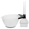 Ipetboom 1 Set Hair Dye Color Brush and Bowl Set, Diy Hairdressing Accessory Hair Tint Brush Hair Tint Dying Coloring Applicator (2 brushes+Mixing Bowl)