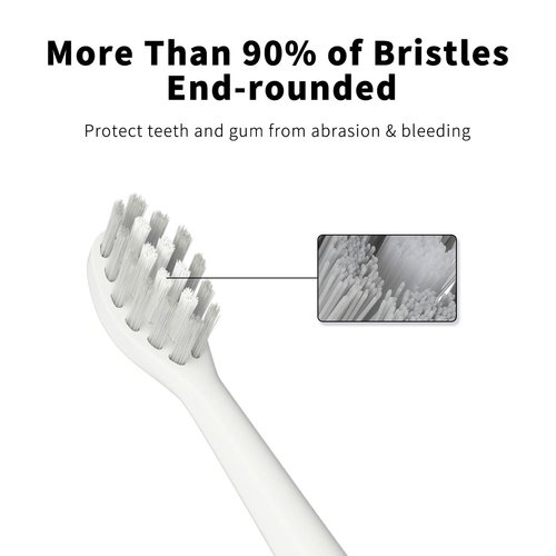 Replacement Toothbrush Heads Compatible with TAO Clean Electric Toothbrush Replacement Heads, 5 Pack (White)