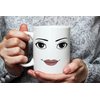 Fonhark - Funny Gamer Mug Set, MAN FACE Mug, WOMAN Face Mug, Birthday Mug, (Pack of 2), 11 Oz Novelty Coffee Mug/Cup, White