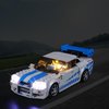 LED Lighting Kit for Lego Speed Champions 2 Fast 2 Furious Nissan Skyline GT-R (R34),Creative Light for Lego 76917 Race Car Toy, A Idea Gift for Kids or Fans (Lights Only, No Lego Models)