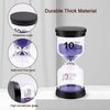 Sand Timer, Hourglass Sand Timers Colorful 1/3/5/10/15/30 Minutes Sandglass Timer with Protective Cover for Classroom Home Office Cooking (Pack of 6) Multicolor