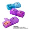Deke Monthly pill organizer box. 32 compartments/boxes AM-PM daily pill organizer/each day.Pillbox medicine holder case dispenser. Supplement, medication, pills, vitamin. Small travel individual cases