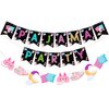 Pajama Party Banner, Slumber Bunting Garland, Sleepover Themed Party Decoration, Baby Shower Birthday Party Supplies for Girls