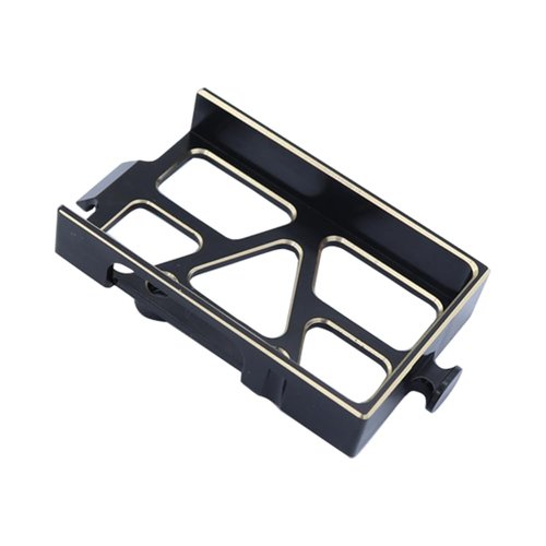 FACCNOY Brass Battery Tray Mounting Plate with Strap for TRX4M 1/18 RC Crawler Car Upgrade Parts