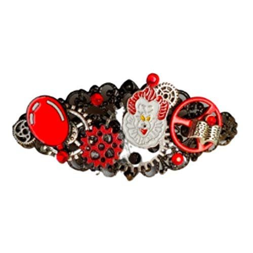 Evil Clown Steampunk Hair Clip Barrette it is one of a kind