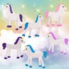 ArtCreativity Bendable Unicorns, Set of 24, Flexible Unicorn Figurines, Stress Relief Fidget Toys, Piñata Fillers, Birthday Party Favors, Goodie Bag Stuffers for Kids