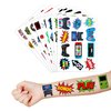 Game Stickers Temporary Tattoos Themed Birthday Party Decorations Favors Supplies Decor Cute Tattoo Sticker 8 Sheets 96 PCS Video Game Gifts for Kids Boys Girls Classroom Rewards Carnival Christmas