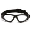 Pyramex XSG Safety Glasses, Clear H2X Anti-Fog Lens