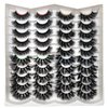 Fluffy Mink Lashes 20 Pairs Dramatic Thick Long 5D False Eyelashes 20mm 4 Styles D Curl Fake Eyelashes Pack, by Kmilro