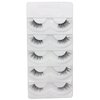 DAODER Eyelashes Natural Look Half Lashes Cateye 16MM Wispy False Eyelashes Thin Lash Band Reusable Soft 3D Faux Mink Lashes Pack for Daily Wear 5 Pairs (Half Lashes 06)