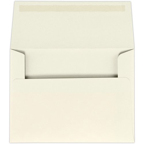 LUXPaper A6 Invitation Envelopes | Peel & Press | 4 3/4" x 6 1/2" | Natural | 80lb. Text | 30% Recycled | 50 Qty