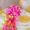 The Gift Wrap Company Decorative Confetti Gift Bows, Medium, Magenta, pack of 12