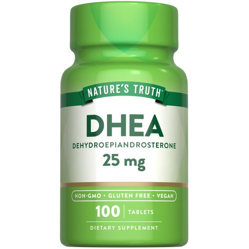 Nature's Truth DHEA 25mg Tablets | 100 Count | Vegan, Non-GMO & Gluten Free Supplement
