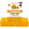 Natural Turmeric Soap Bar for Face & Body – Turmeric Skin Brightening Soap for Dark Spots, Intimate Areas, Underarms – Turmeric Face Wash Reduces Acne, Fades Scars & Cleanses Skin – 5oz Turmeric Bars
