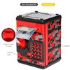 ATM Piggy Bank for Boys Girls, Vcertcpl Mini ATM Coin Bank Money Saving Box with Password, Kids Safe Money Jar for Adults with Auto Grab Bill Slot, Great Gift Toy Bank for Kids(Camouflage Red)