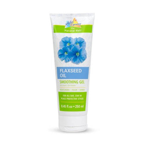 SOF N' FREE Flaxseed Oil Smoothing Gel - Kids Moisturizes for Curly Hairs, Adds Shine, Provides All-Day Hold for Slick Styles and Braids - 8.45 Fl Oz (Pack of 1)