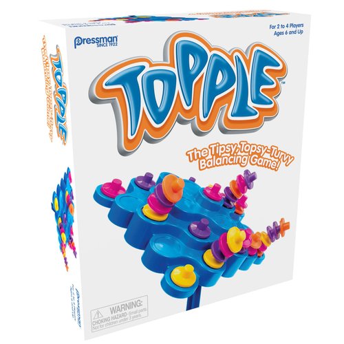 Pressman Toy - Original Topple Board Game Brown