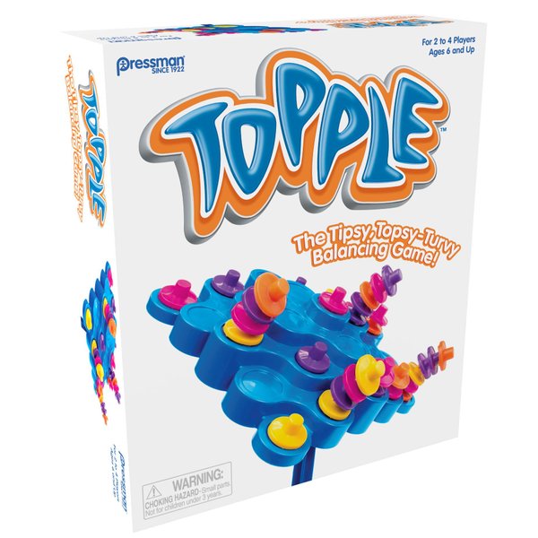 Pressman Toy - Original Topple Board Game Brown