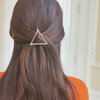 Yheakne Boho Triangle Hair Clip Barrette Metal Silver Geometry Hairpin Minimalist Hair Holder Modern Hair Accessories for Women and Gilrs (Silver Triangle)