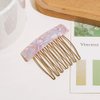 6Pcs Acetate Exquisite Hair Side Combs Small Seven-tooth Hair Decorative Bangs Comb Pin Headpiece Hair Jewellery Fashion Styling Accessories for Women Girls