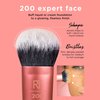Real Techniques Expert Face Makeup Brush, For Liquid & Cream Foundation & Other Makeup Products, Buildable Coverage for Base Makeup, Dense, Synthetic Bristles, Vegan & Cruelty-Free, 1 Count