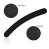 12PCS Black Banana Curved Double Sided Nail Files Polish Emery Board Grit Buffering Sanding Art Manicure Buffer Files Nail Art Tools