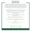 Desert Essence Tea Tree Oil Dental Tape - 30 Yards - Pack of 6 - Naturally Waxed w/Beeswax - Thick Flossing No Shred Tape - On The Go - Removes Food Debris Buildup - Cruelty-Free Antiseptic