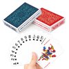 Timenued Plastic Playing Cards Waterproof Playing Cards 2 Pack,Decks of Poker Cards Set for Adults,Poker Size Regular Index,Suitable for Various Cards Games,Bridge,Pinochle,Cartas