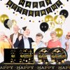 40pcs retirement Party Supplies,include Black and gold 20 Plates, 20 Napkin,Used for retirement Party Decoration (retirement（AAA）)