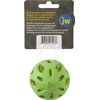 JW Pet Crackle Heads Ball Rubber Durable Fetch Chew Dog Toy 2.3 in Small 3 Pack