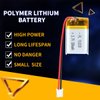 AKZYTUE 3.7V 702030 380mAh Lipo Battery Rechargeable Lithium Polymer ion Battery Pack with PH2.0mm JST Connector