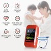 HEAL FORCE Pediatric Pulse Oximeter Fingertip OX Heart Rate Monitors SpO2 Levels Adjustable Alarm Adult & Infant Blood Oxygen Saturation Monitor With Case