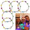HKZTUY 5pcs LED Flower Crown Headband, Halloween Light Up Flower Headbands for Women, Garlands Glow in The Dark Floral Wreath Crowns