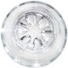 Beauticom Crystal Glass Dappen Dish for Acrylic Nail Dip Powder, Monomer, and Nail Polish Remover (Round Shape w/Stainless Steel Lid, 1 Piece)