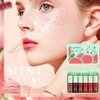 6 Colors Watermelon Lip Tint Stain Set, Korean Velvet Watery Lip Tint Moisturizing Mini Liquid Lip Gloss Lipstick, Multi-Use Lip and Cheek Tint, Long-Lasting, Vivid Color, Lightweight, High Pigment