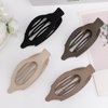 Canitor 4 PCS Hair Clips for Women - Flat Claw Clips for Thick Thin Hair, Matte French Alligator Clips for Girls