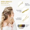 PROPOG Bobby Pins 200 Pcs, Hair Pins for Buns & Updos Hair Accessories Bobby Pin Metal Hair Pin with Storage Box Hairpins for Women and Girls (Black Gold Brown Silver)